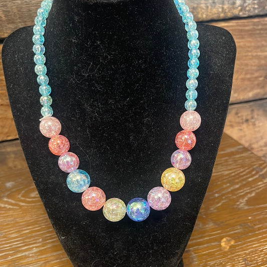 Sparkle Sister Watercolor necklace