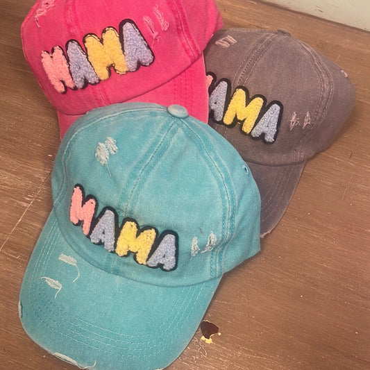 Distressed MAMA Patch Hat
