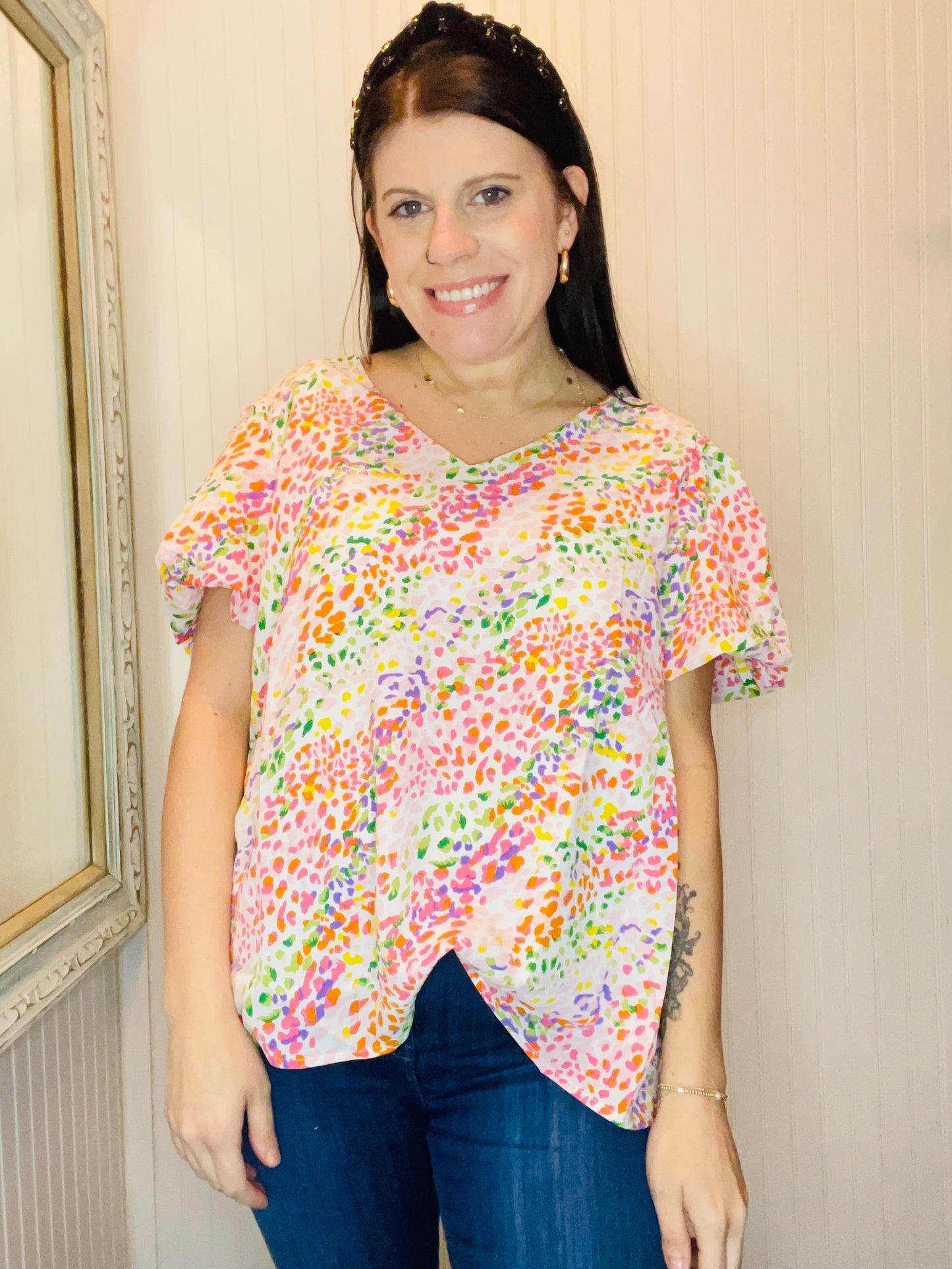 Eesome Colorful Leopard Top