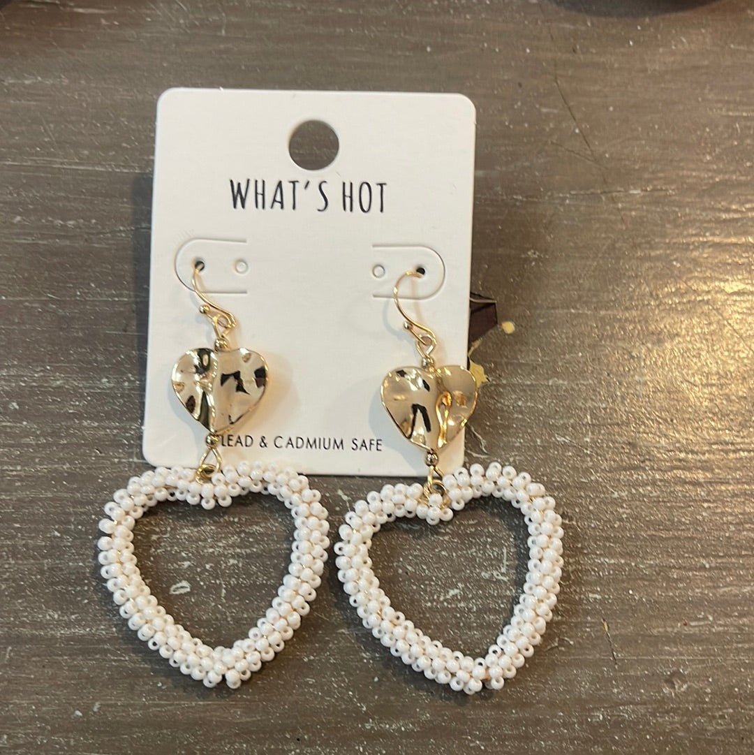 What’s Hot Heart Drop earrings