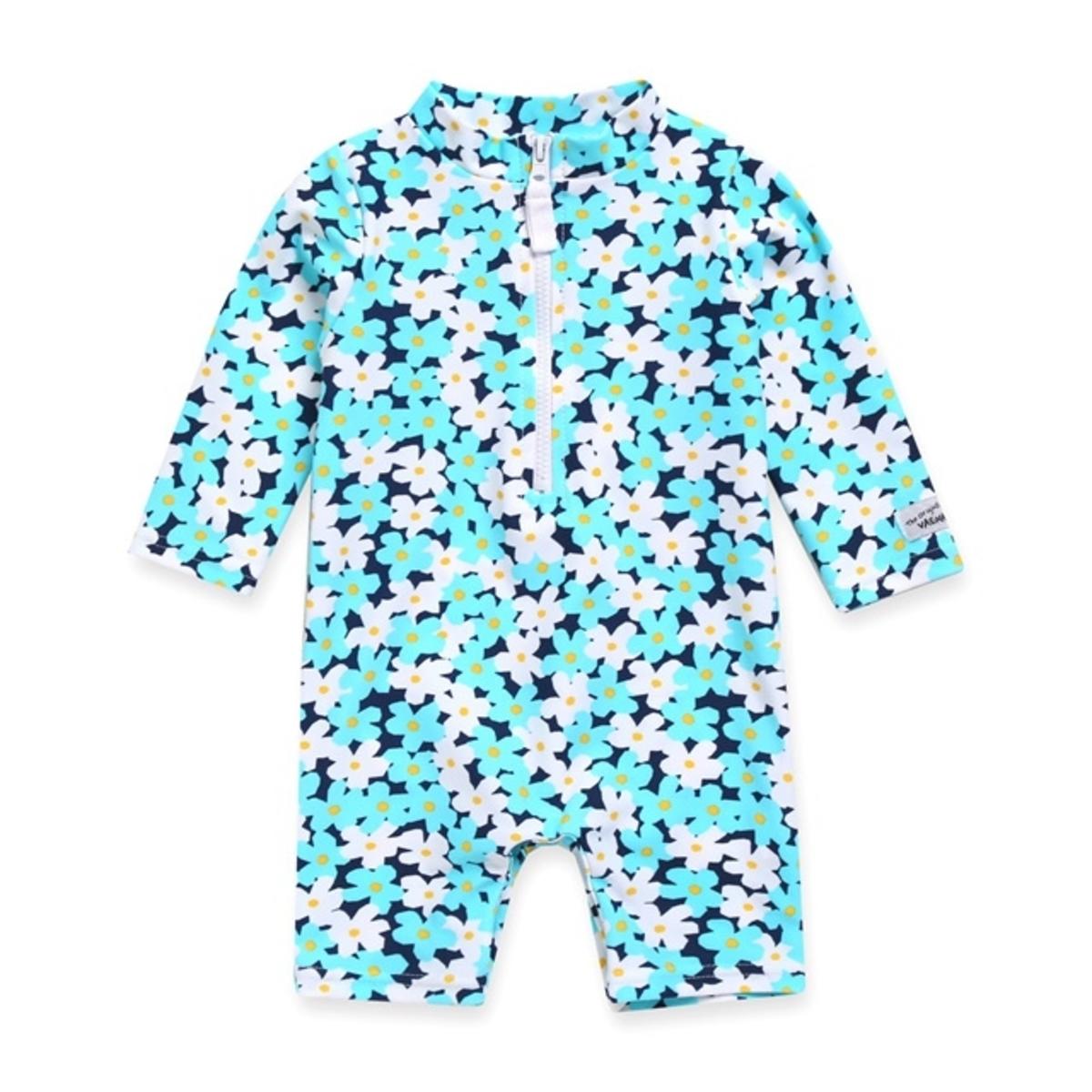 Baby Swimsuit Blue Floral