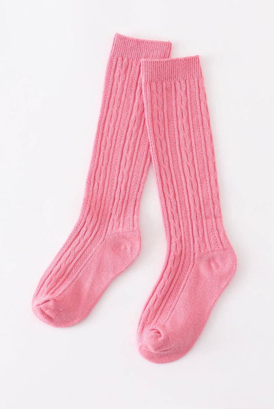 Pink Knee-High Socks